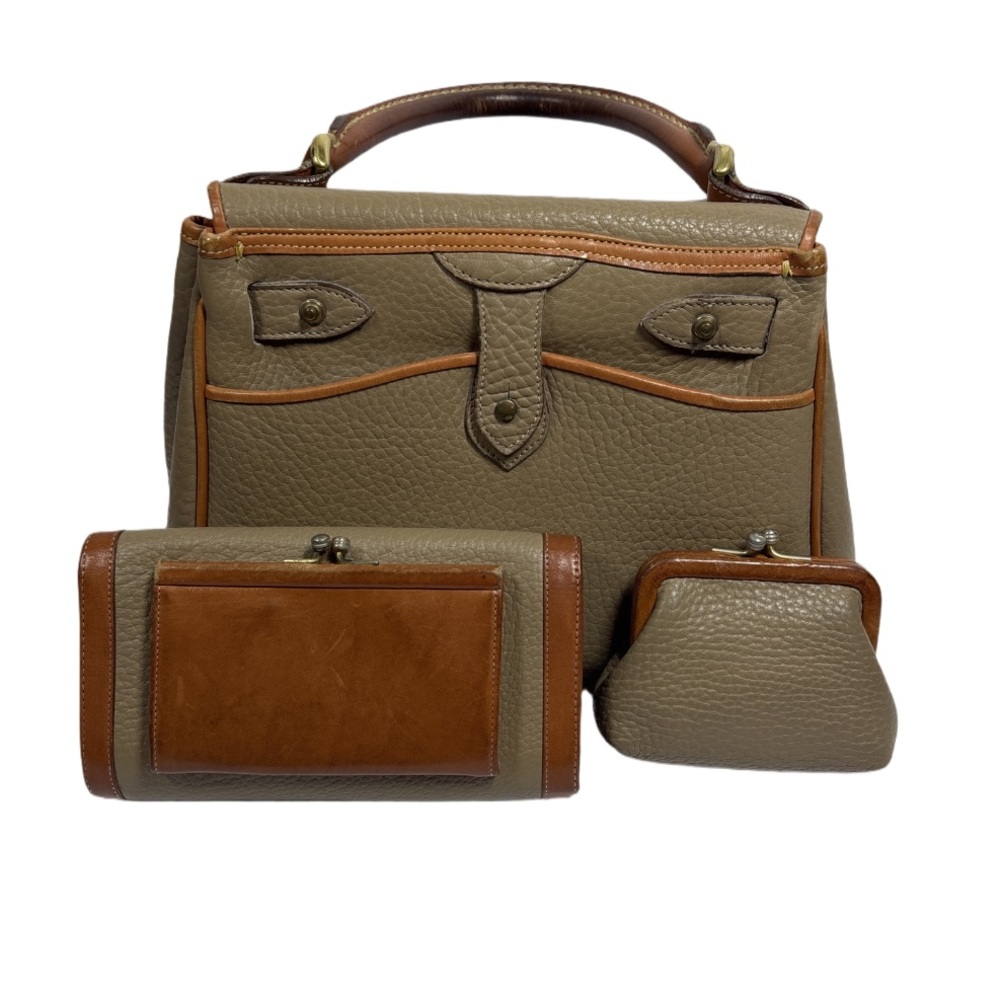 Vintage Dooney & Bourke Essex Top Handle Handbag Satchel Leather Purse W Wallets - Picture 6 of 16